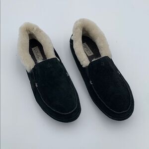 Clarks Men's Black Suede Loafers